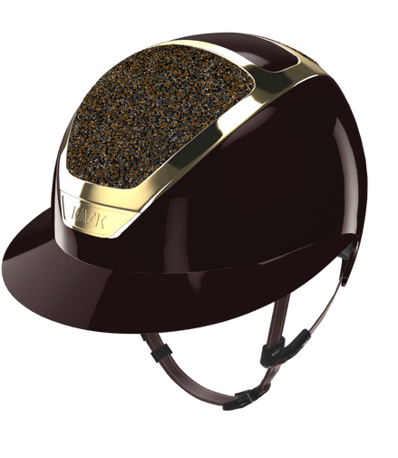 Kask Star Lady Pure Shine Espresso Crystals Midnight Mixture Kask - Maddelin Equestrian Kask
