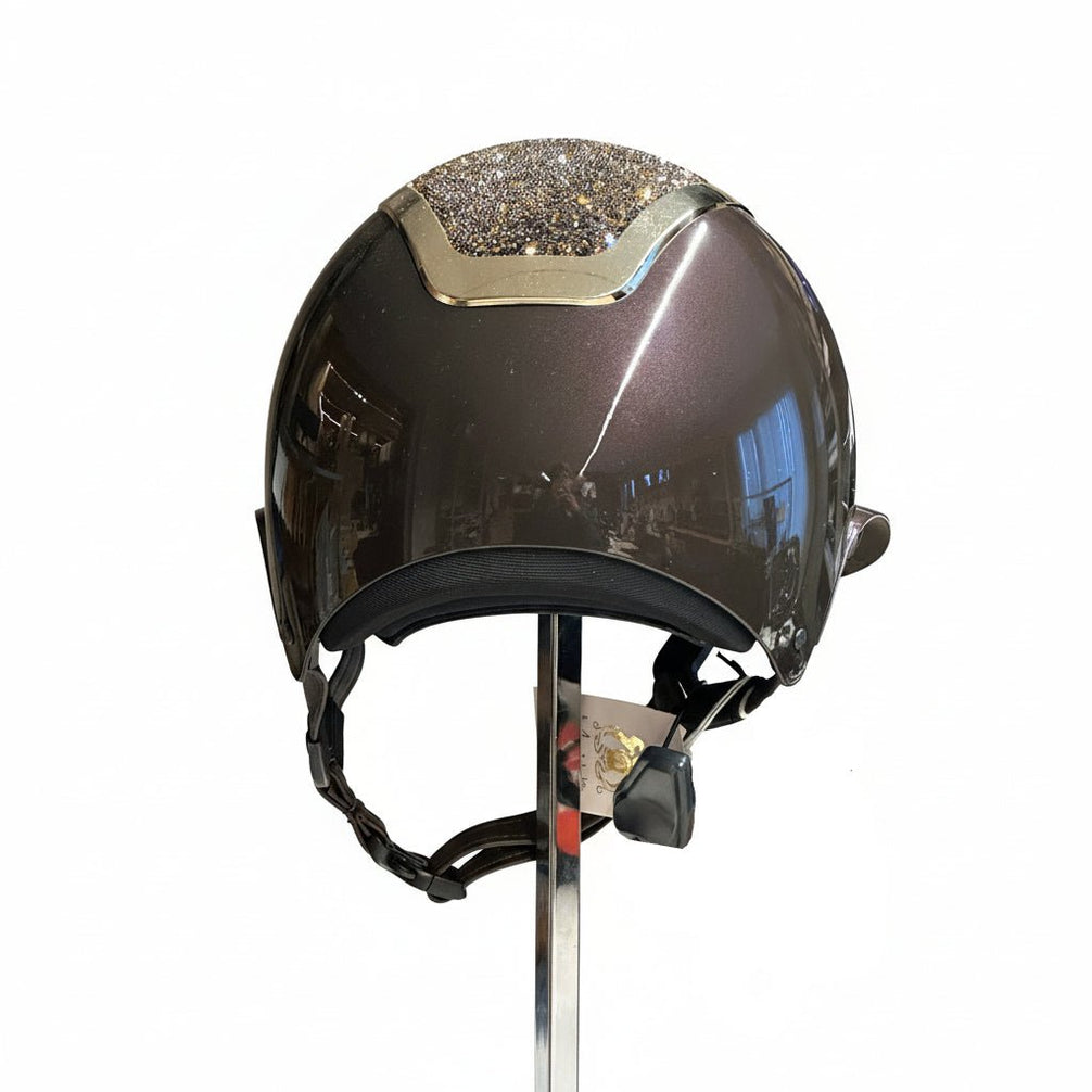 Kask Star Lady Pure Shine Espresso Crystals Midnight Mixture Kask - Maddelin Equestrian Kask