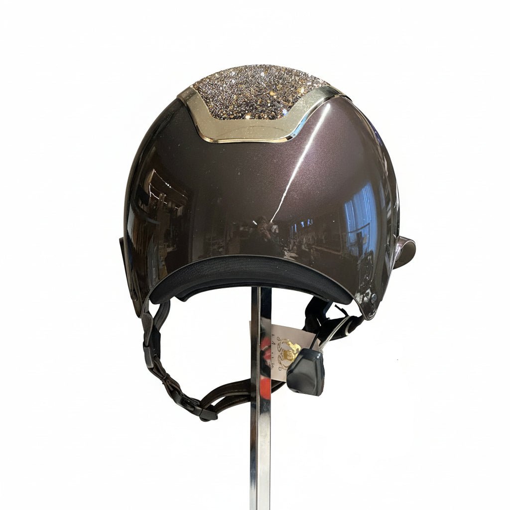 Kask Star Lady Pure Shine Espresso Crystals Midnight Mixture Kask - Maddelin Equestrian Kask