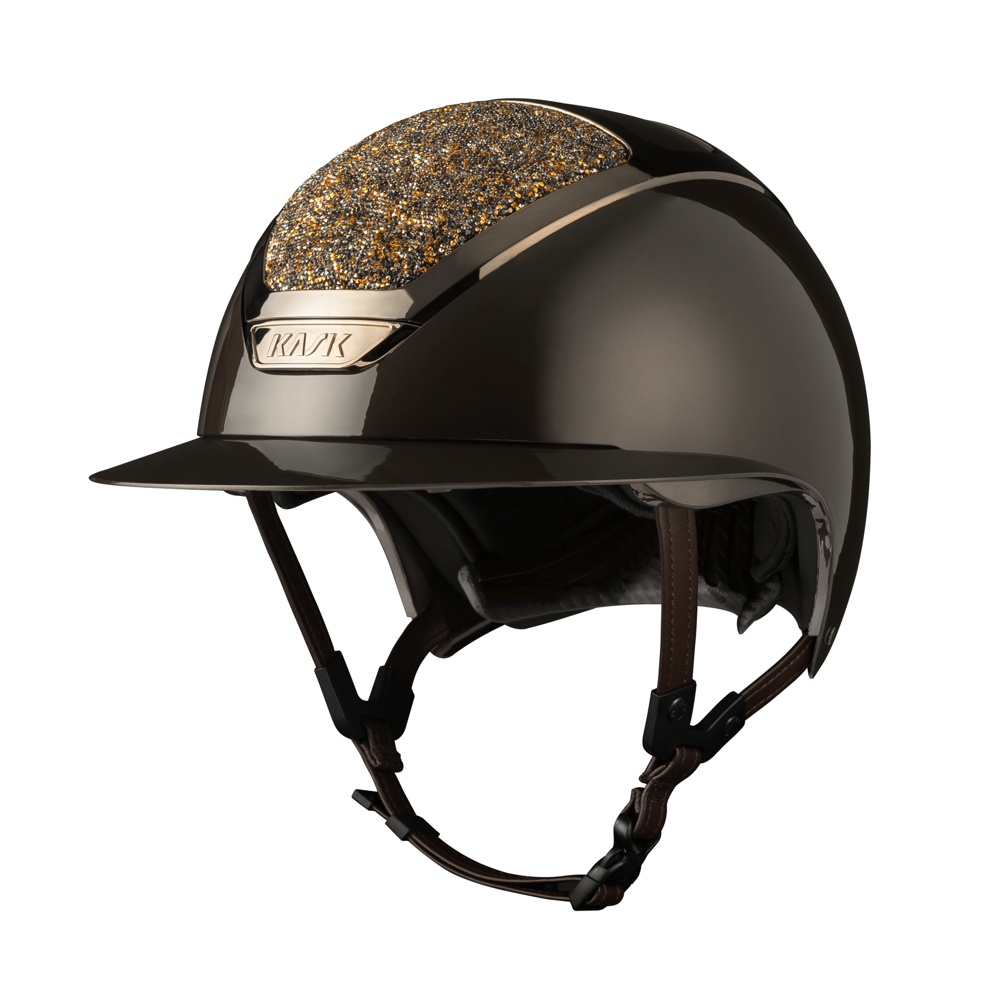 Kask Star Lady Pure Shine Espresso Crystals Midnight Mixture Kask - Maddelin Equestrian Kask