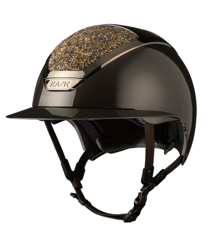 Kask Star Lady Pure Shine Espresso Crystals Midnight Mixture Kask - Maddelin Equestrian Kask