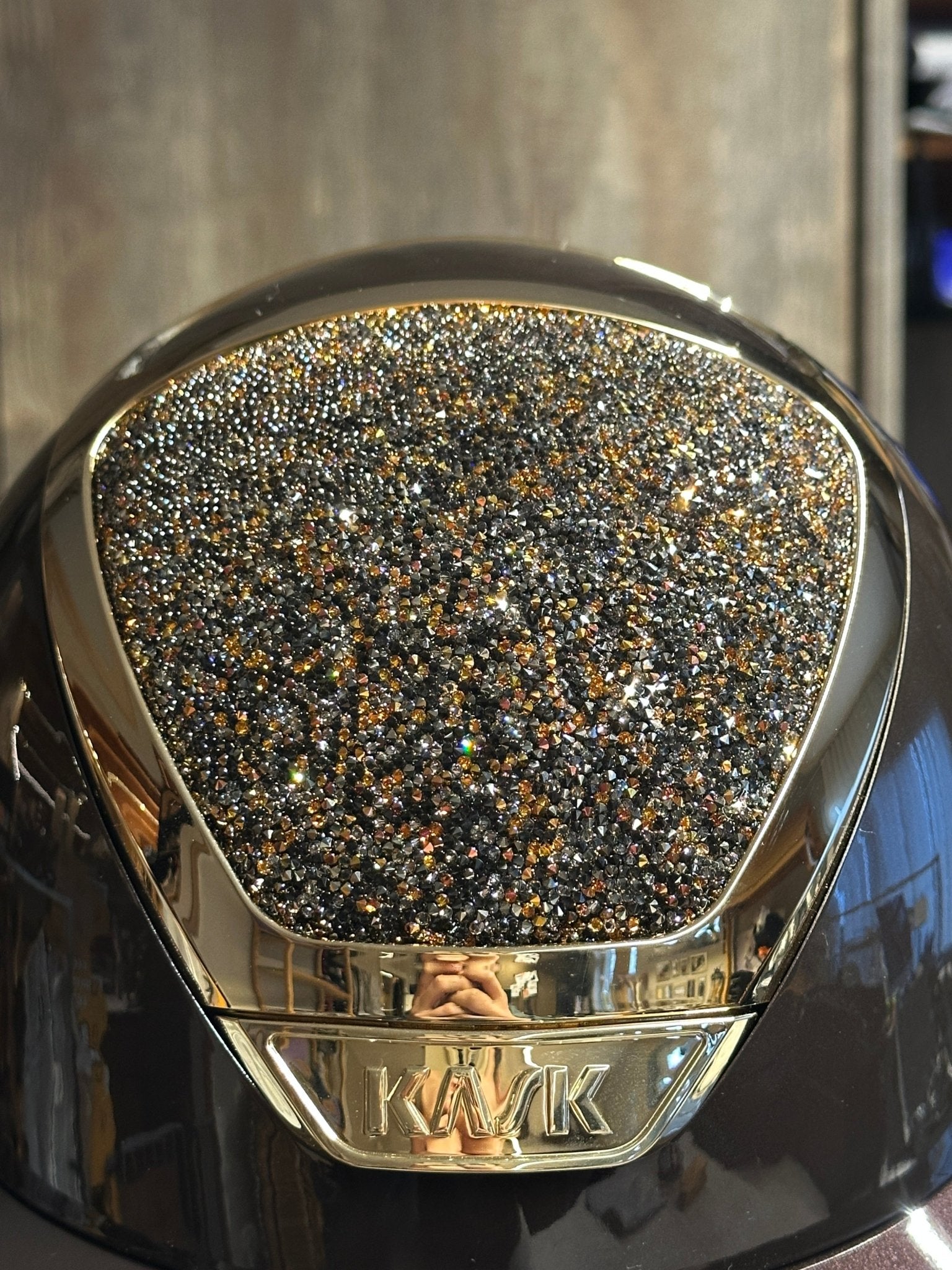 Kask Star Lady Pure Shine Espresso Crystals Midnight Mixture Kask - Maddelin Equestrian Kask