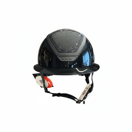 Kask Star Lady Pure Shine Frame Rubbered Black In - Out Black/Graphite swarovski Kask - Maddelin Equestrian Kask
