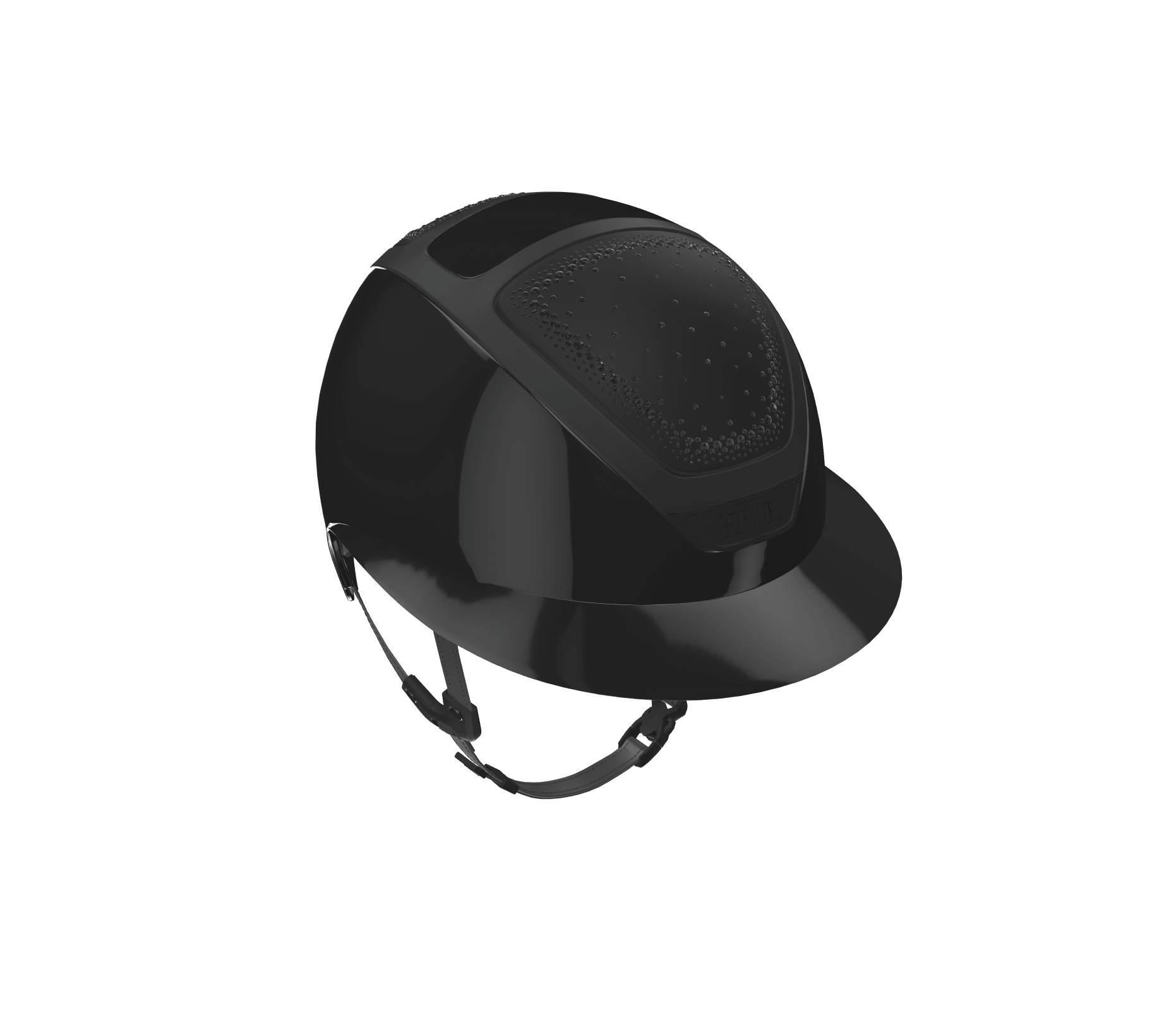 Kask Star Lady Pure Shine Frame Rubbered Black In - Out Black/Graphite swarovski Kask - Maddelin Equestrian Kask