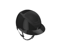 Kask Star Lady Pure Shine Frame Rubbered Black In - Out Black/Graphite swarovski Kask - Maddelin Equestrian Kask