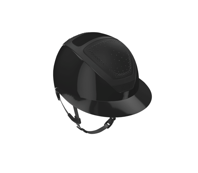 Kask Star Lady Pure Shine Frame Rubbered Black In - Out Black/Graphite swarovski Kask - Maddelin Equestrian Kask