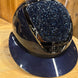 Kask Star Lady Pure Shine Navy Crystals Midnight Mixture Abisso Chrome Black Kask - Maddelin Equestrian Kask