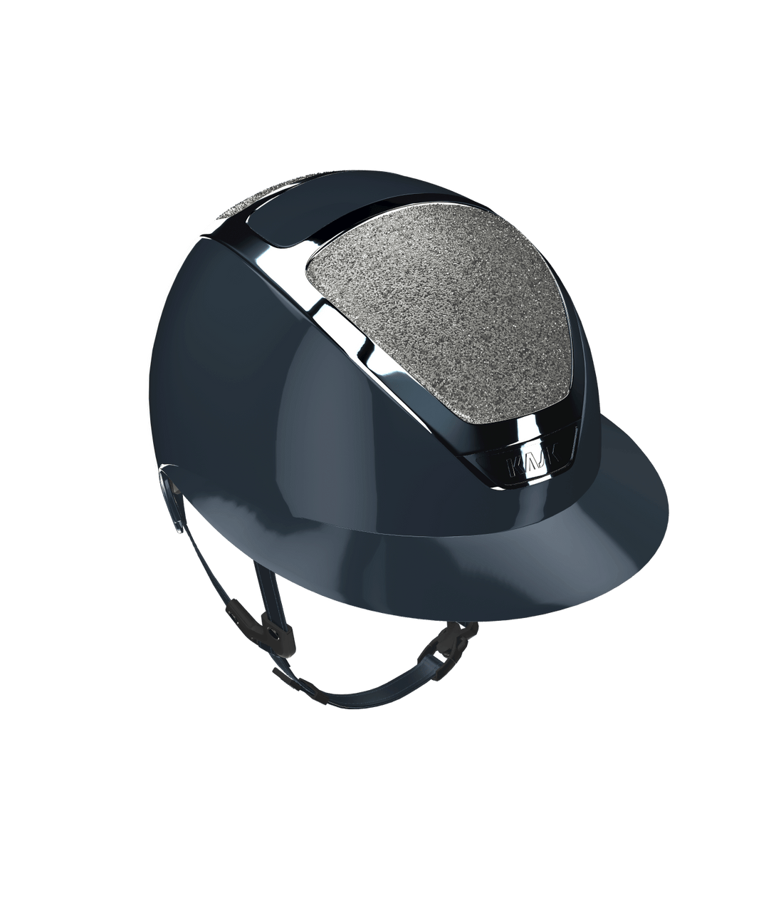 Kask Star Lady Pure Shine Navy WG11 + Swarovski Carpet Silver Kask - Maddelin Equestrian Kask