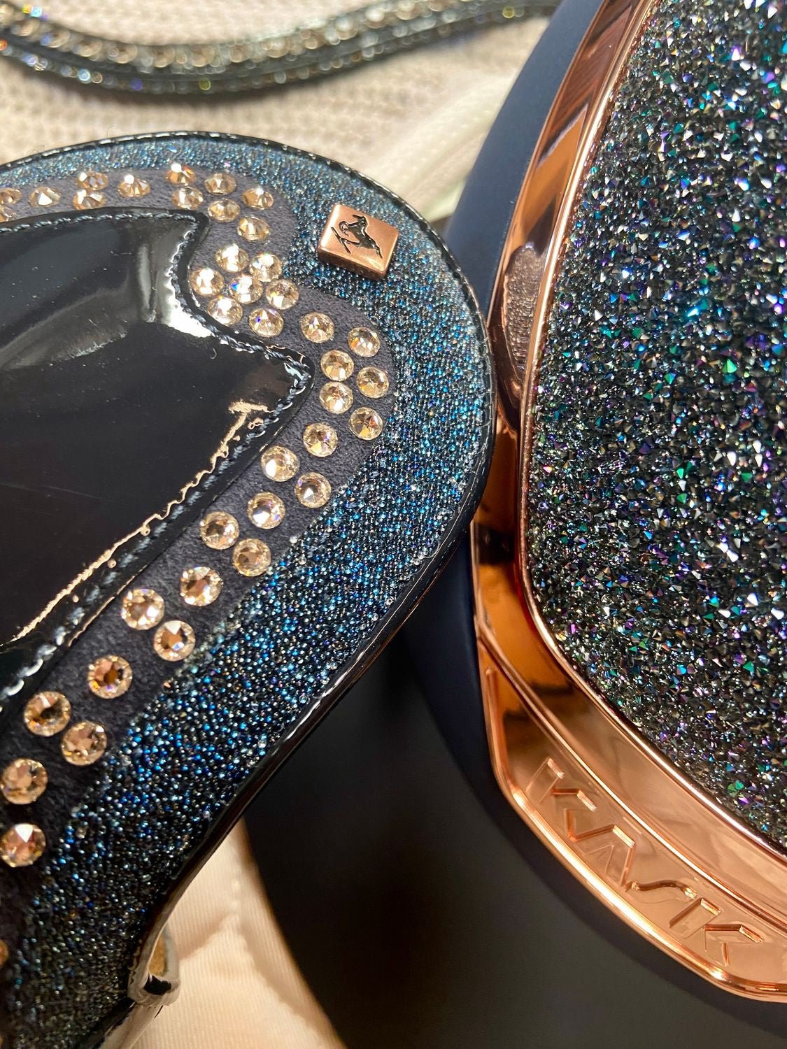 Kask Star Lady WG11 Navy Everyrose Crystal Midnight Parsh Kask - Maddelin Equestrian Kask