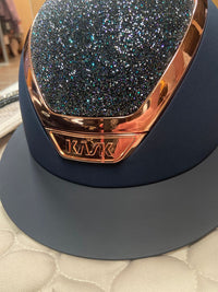 Kask Star Lady WG11 Navy Everyrose Crystal Midnight Parsh Kask - Maddelin Equestrian Kask