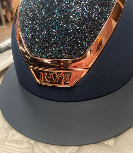 Kask Star Lady WG11 Navy Everyrose Crystal Midnight Parsh Kask - Maddelin Equestrian Kask