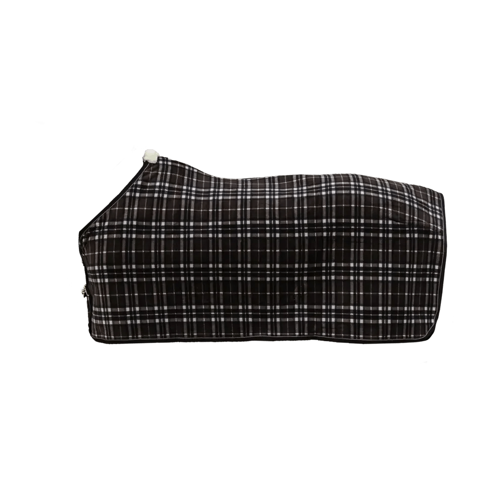 Kentucky Fleece Paardendeken Heavy Check Printing Brown Zweetdekens - Maddelin Equestrian Kentucky