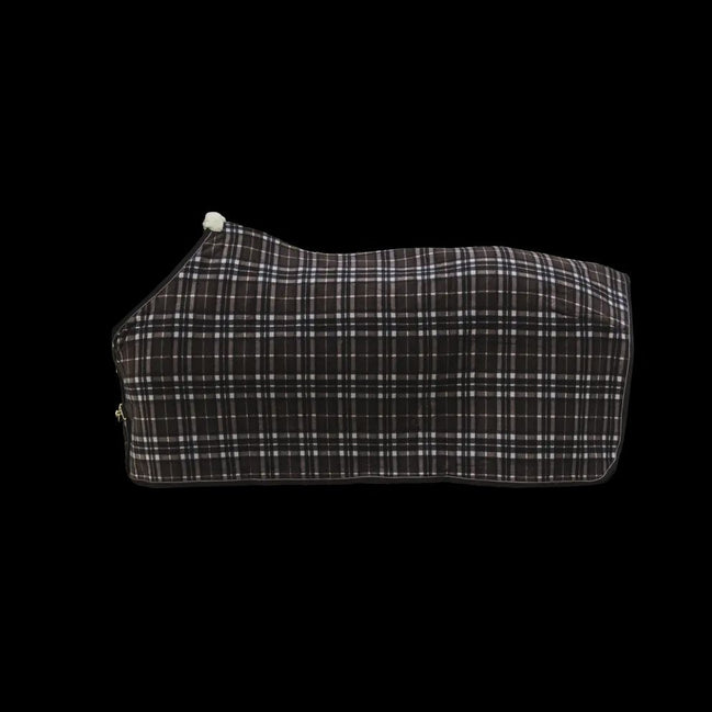 Kentucky Fleece Paardendeken Heavy Check Printing Brown Zweetdekens - Maddelin Equestrian Kentucky