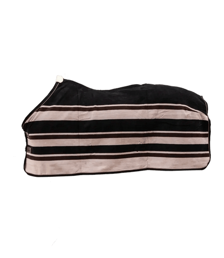 Kentucky Fleece Paardendeken Heavy Stripes Brown/Beige Zweetdekens - Maddelin Equestrian Kentucky