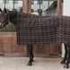 Kentucky Heavy Fleece Paardendeken Square Check Printing Brown Zweetdekens - Maddelin Equestrian Kentucky