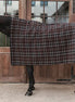 Kentucky Heavy Fleece Paardendeken Square Check Printing Brown Zweetdekens - Maddelin Equestrian Kentucky