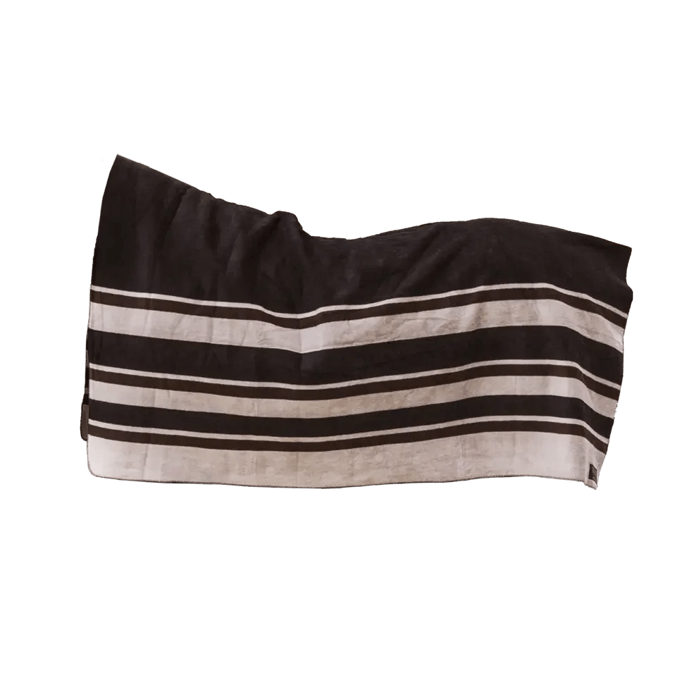 Kentucky Heavy Fleece Paardendeken Square Stripes Brown Zweetdekens - Maddelin Equestrian Kentucky