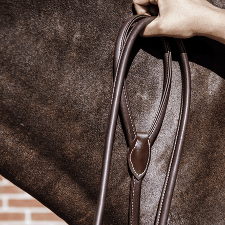 Kentucky Leather Chain Lead 270cm Touwen - Maddelin Equestrian Kentucky