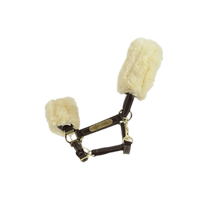 Kentucky Leder halster + wol (afneembaar) Halster met wol of faux fur - Maddelin Equestrian Kentucky