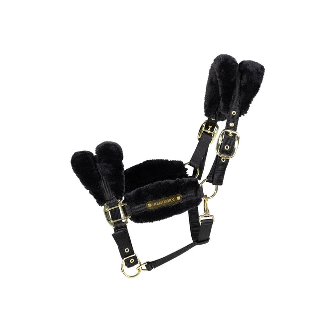 Kentucky Nylon Sheepskin Halter Soft Halster met wol of faux fur - Maddelin Equestrian Kentucky