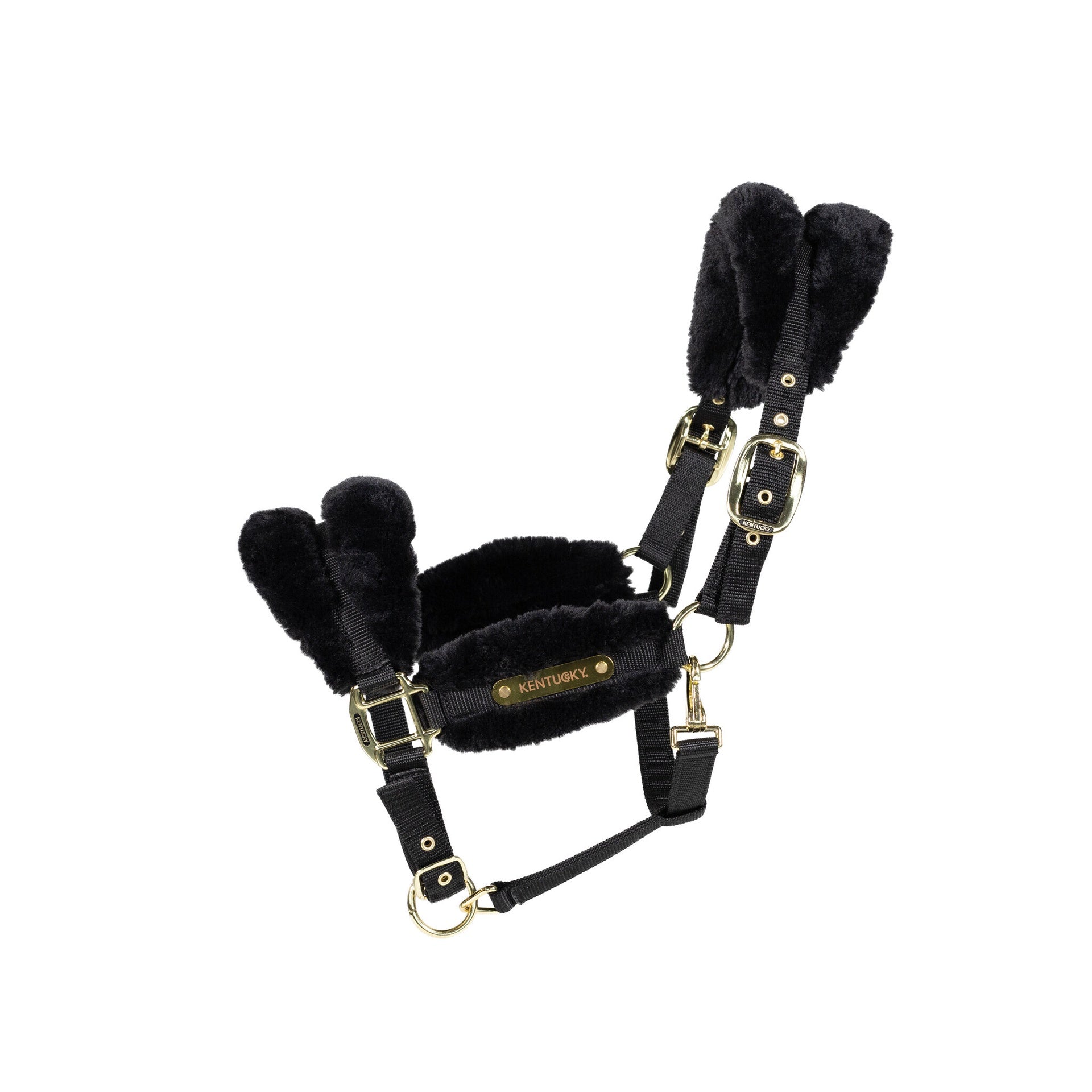 Kentucky Nylon Sheepskin Halter Soft Halster met wol of faux fur - Maddelin Equestrian Kentucky
