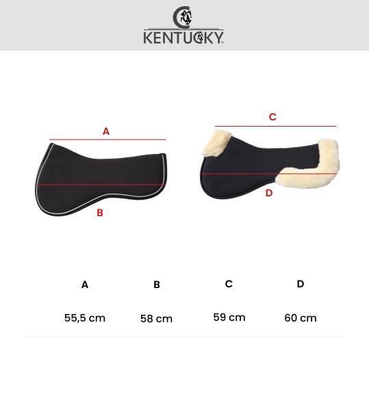 Kentucky Sheepskin Half Pad Absorb Zadelonderleggers - Maddelin Equestrian Kentucky