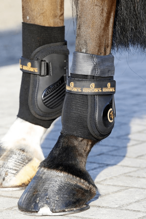 Kentucky Tendon grip gel kous zwart Transport, therapeutisch en stalbeschermers - Maddelin Equestrian Kentucky