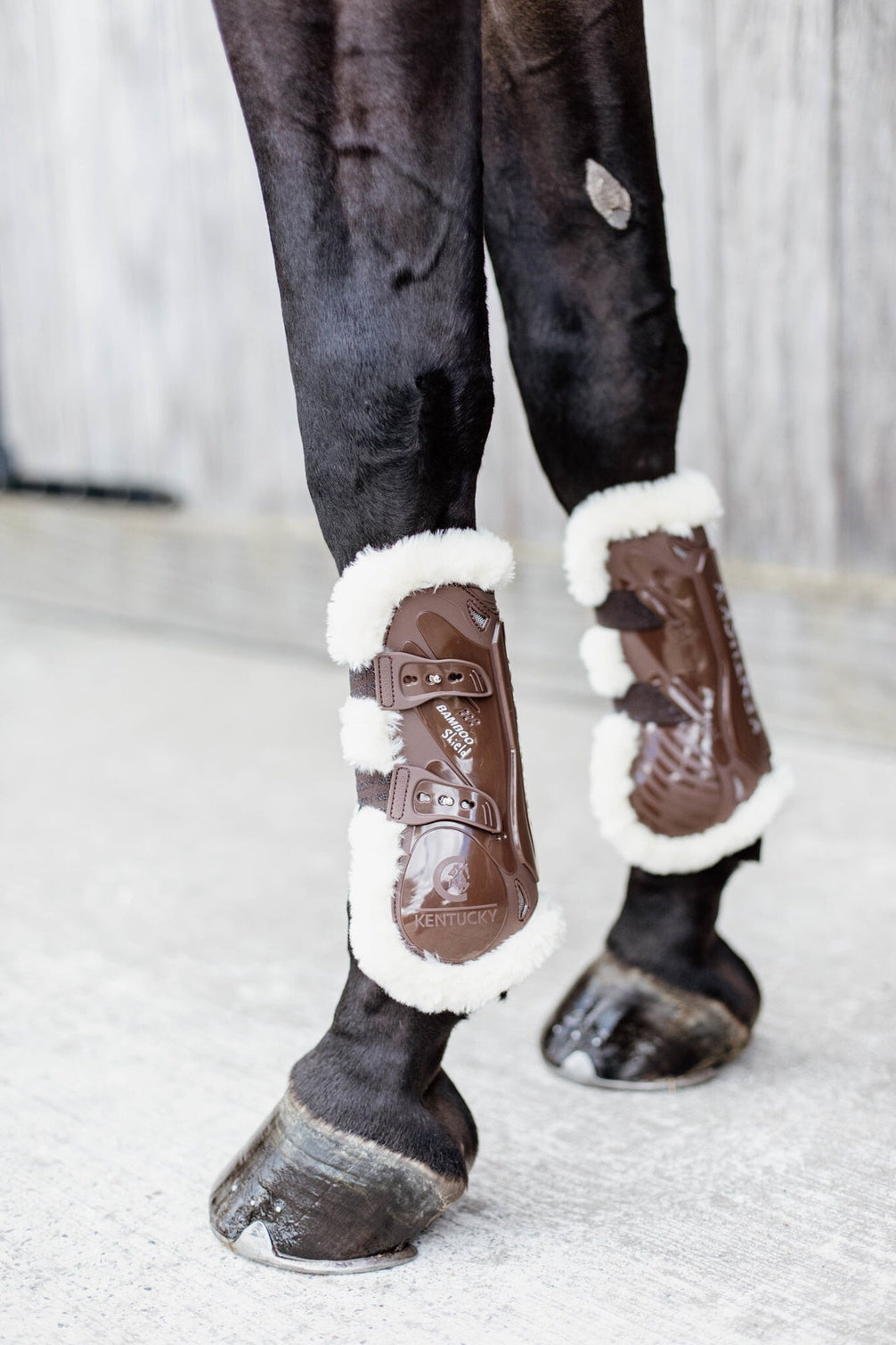 Kentucky Vegan Wol Peesbeschermers Bamboo Elastiek Peesbeschermers - Maddelin Equestrian Kentucky