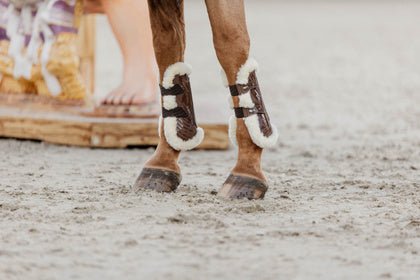 Kentucky Vegan Wol Peesbeschermers Bamboo Elastiek Peesbeschermers - Maddelin Equestrian Kentucky