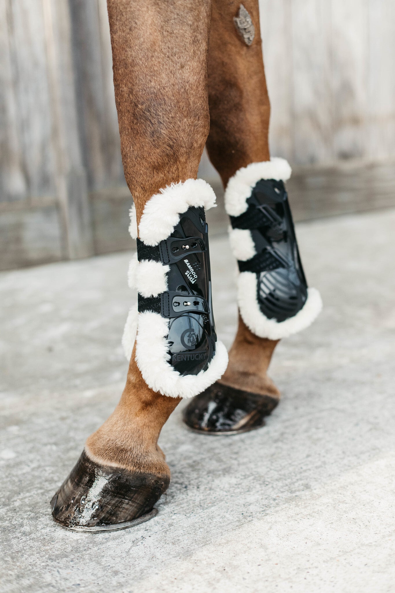 Kentucky Vegan Wol Peesbeschermers Bamboo Elastiek Peesbeschermers - Maddelin Equestrian Kentucky