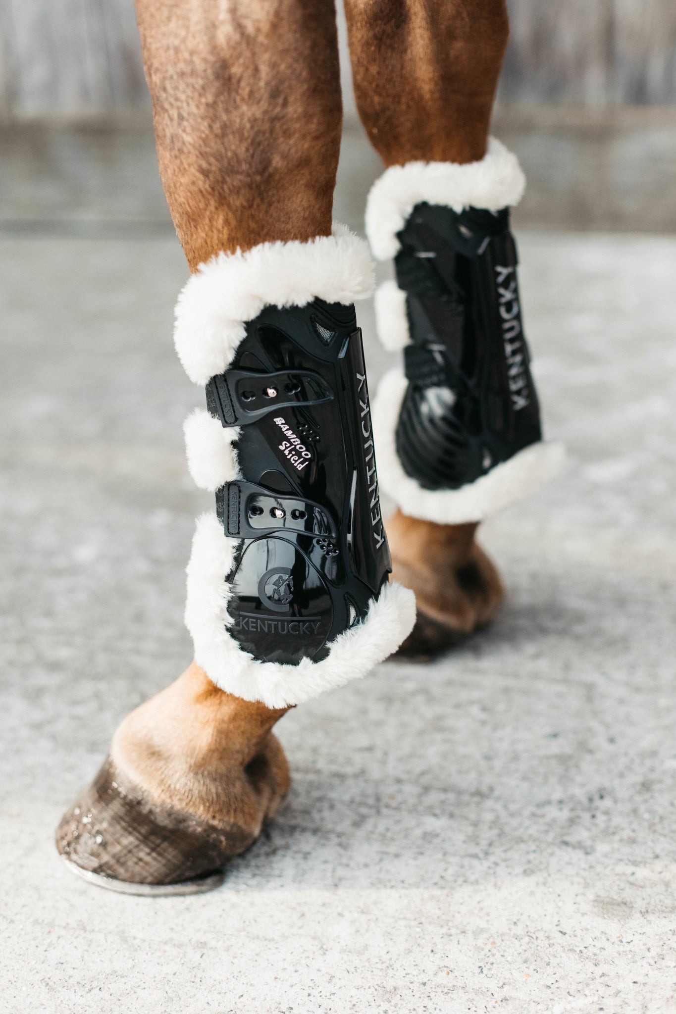 Kentucky Vegan Wol Peesbeschermers Bamboo Elastiek Peesbeschermers - Maddelin Equestrian Kentucky