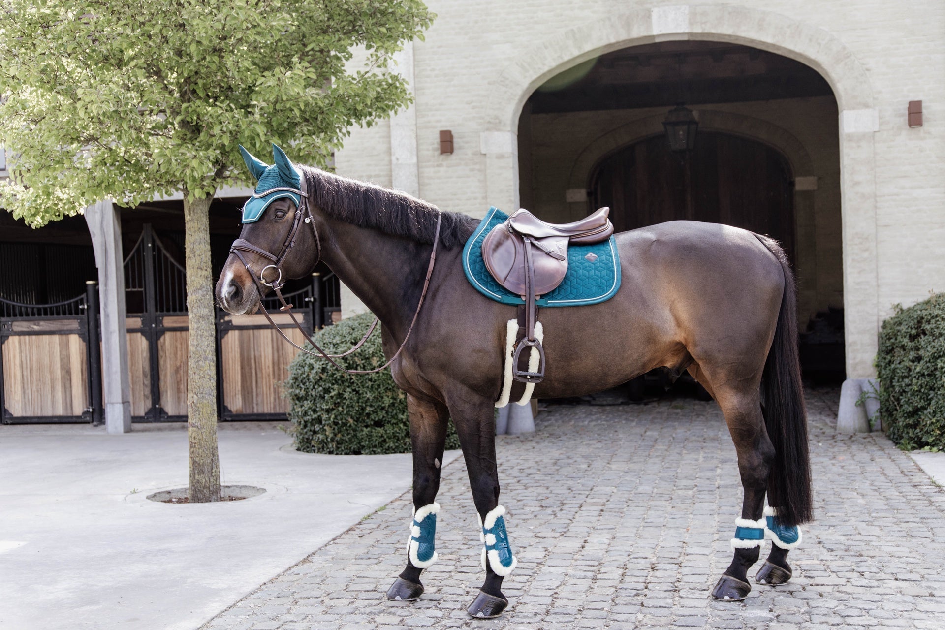 Kentucky Vegan Wol Peesbeschermers Bamboo Elastiek Peesbeschermers - Maddelin Equestrian Kentucky