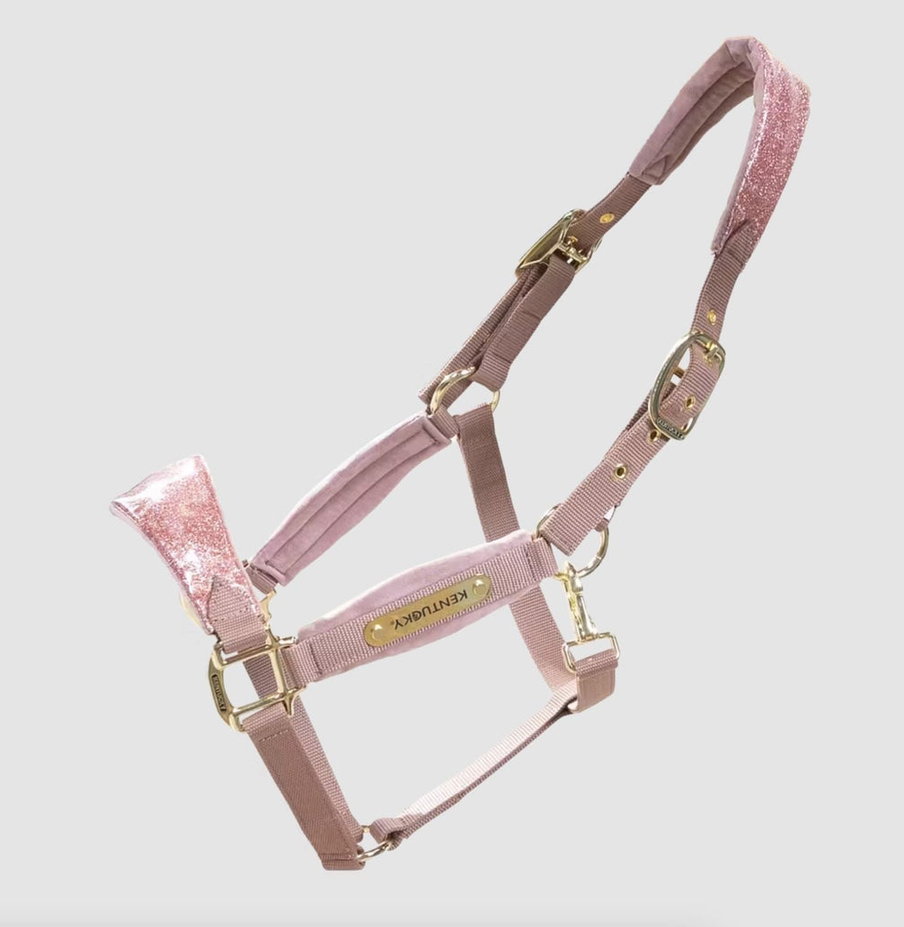 Kentucky Velvet Halter Unicorn Glitter Nylon halsters - Maddelin Equestrian Kentucky
