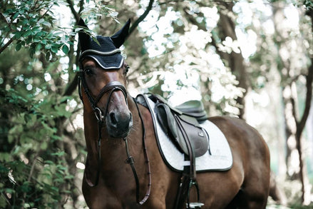Kentucky Zadeldek leer fishbone Zadeldoeken - Maddelin Equestrian Kentucky