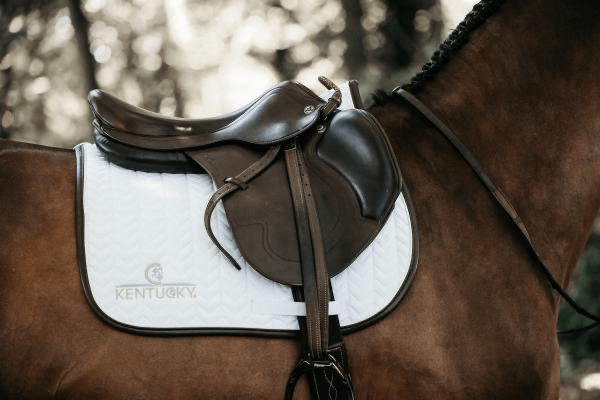 Kentucky Zadeldek leer fishbone Zadeldoeken - Maddelin Equestrian Kentucky