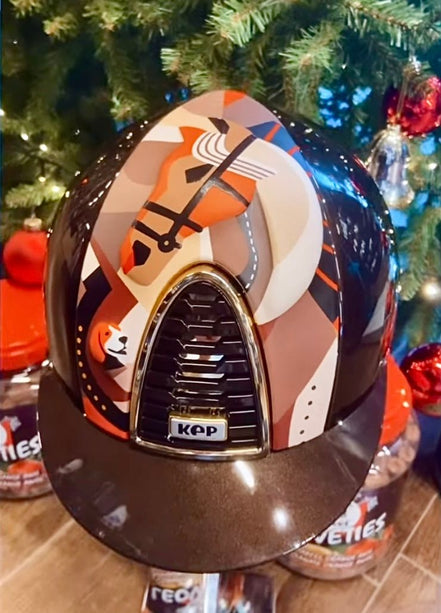 Kep Italia Cromo 2.0 Polish Brown Front Pegasus Orange Mirror Gold Strap Cognac Kep Italia - Maddelin Equestrian Kep