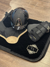 Kep Italia Cromo 2.0 Polish Metal Black/ Vesna Brons Front/ Gold Frame M (51 - 58) Kep Italia - Maddelin Equestrian Kep