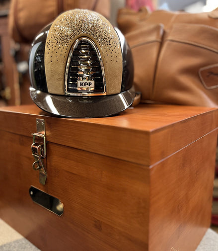 Kep Italia Cromo 2.0 Polish Metal Bruin Beige Suede Shaded Gold M (51 - 58) Kep Italia - Maddelin Equestrian Kep