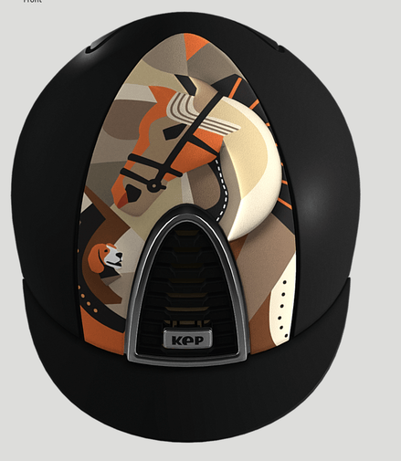 Kep Italia Cromo 2.0 Textile Black Pegasus Orange Frame Silver Subgrid Gold Kep Italia - Maddelin Equestrian Kep