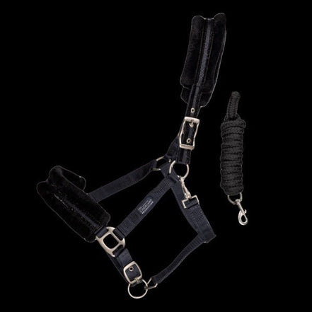 Kingsland Blanca Halster met Kunstbont Halster met wol of faux fur - Maddelin Equestrian Kingsland