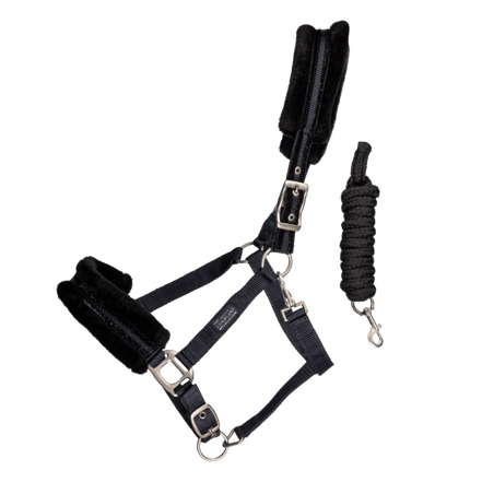 Kingsland Blanca Halster met Kunstbont Halster met wol of faux fur - Maddelin Equestrian Kingsland