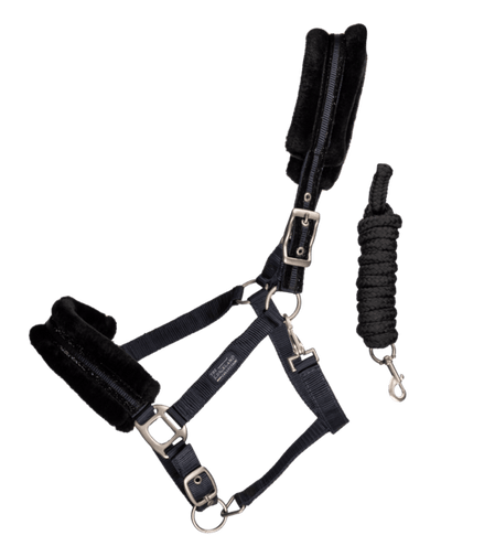 Kingsland Blanca Halster met Kunstbont Halster met wol of faux fur - Maddelin Equestrian Kingsland