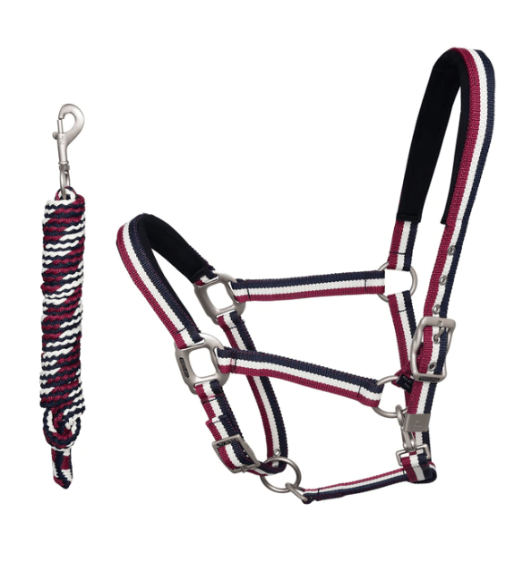 Kingsland Classic Halster met Touw en Fleece Nylon halsters - Maddelin Equestrian Kingsland