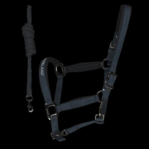 Kingsland KLhelen Halster Met Touw Navy Nylon halsters - Maddelin Equestrian Kingsland
