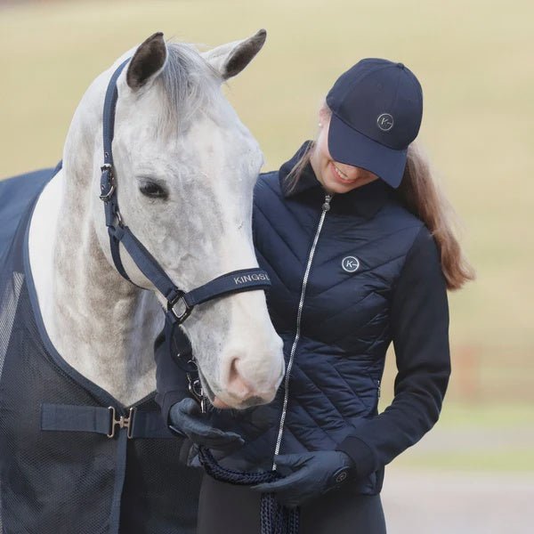 Kingsland KLhelen Halster Met Touw Navy Nylon halsters - Maddelin Equestrian Kingsland