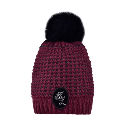 Kingsland Makenzie Ladies Knitted Hat Red Port Royal Mutsen, petten en sjaals - Maddelin Equestrian Kingsland