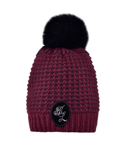 Kingsland Makenzie Ladies Knitted Hat Red Port Royal Mutsen, petten en sjaals - Maddelin Equestrian Kingsland