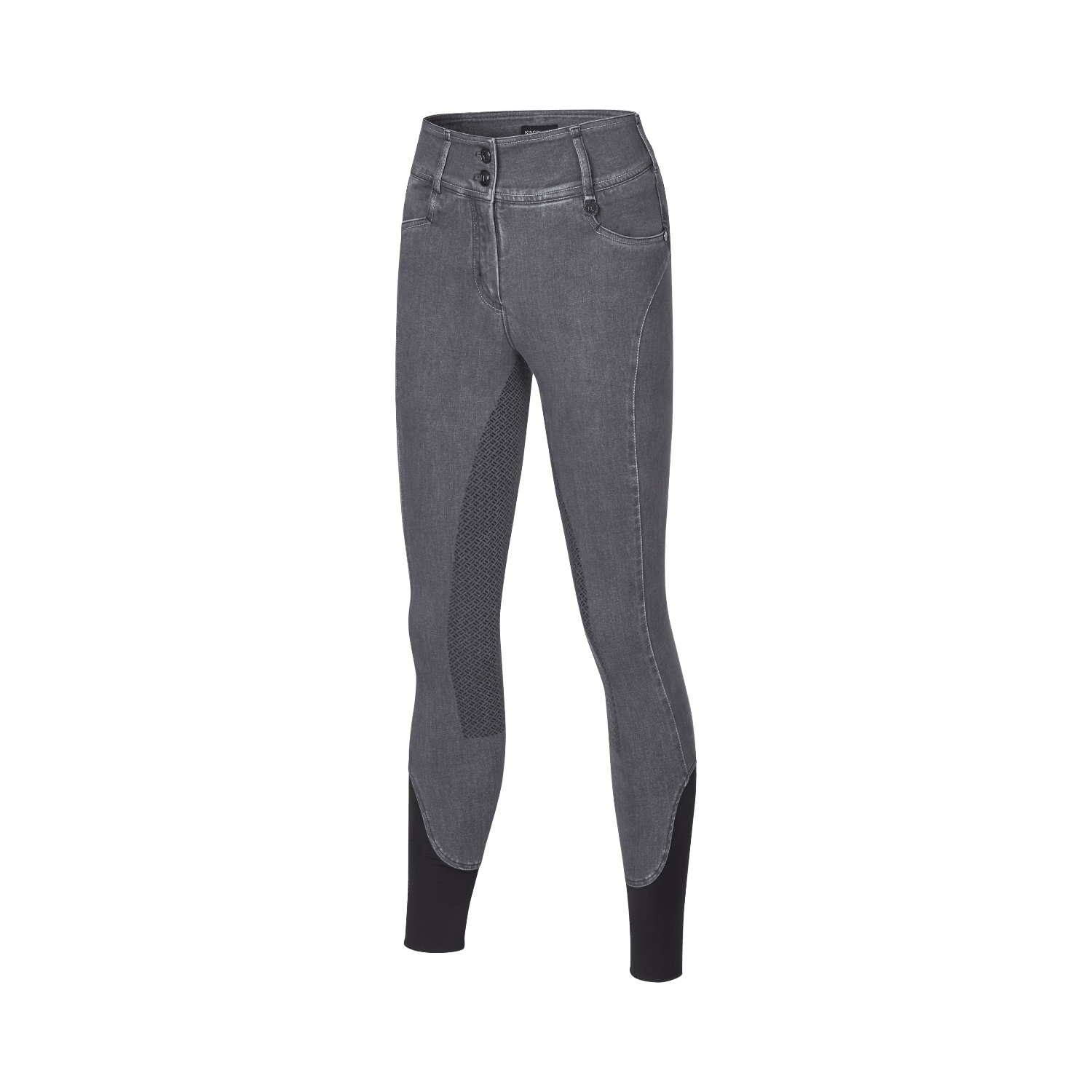 Kingsland Rijbroek Kayce H - Shape Full Grip Denim Dames Rijbroeken - Maddelin Equestrian Kingsland