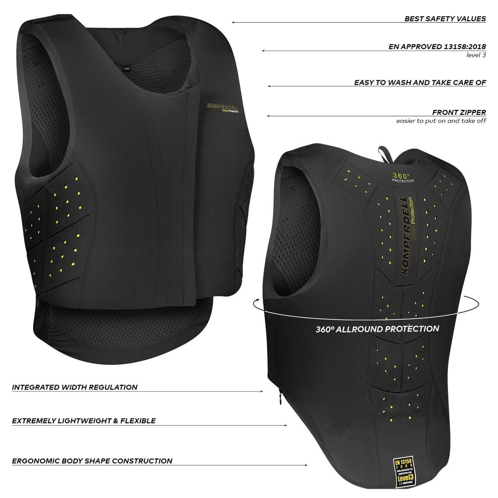 Komperdell Bodyprotector Slim - fit Front Zip Airbags & Bodyprotectors - Maddelin Equestrian Komperdell