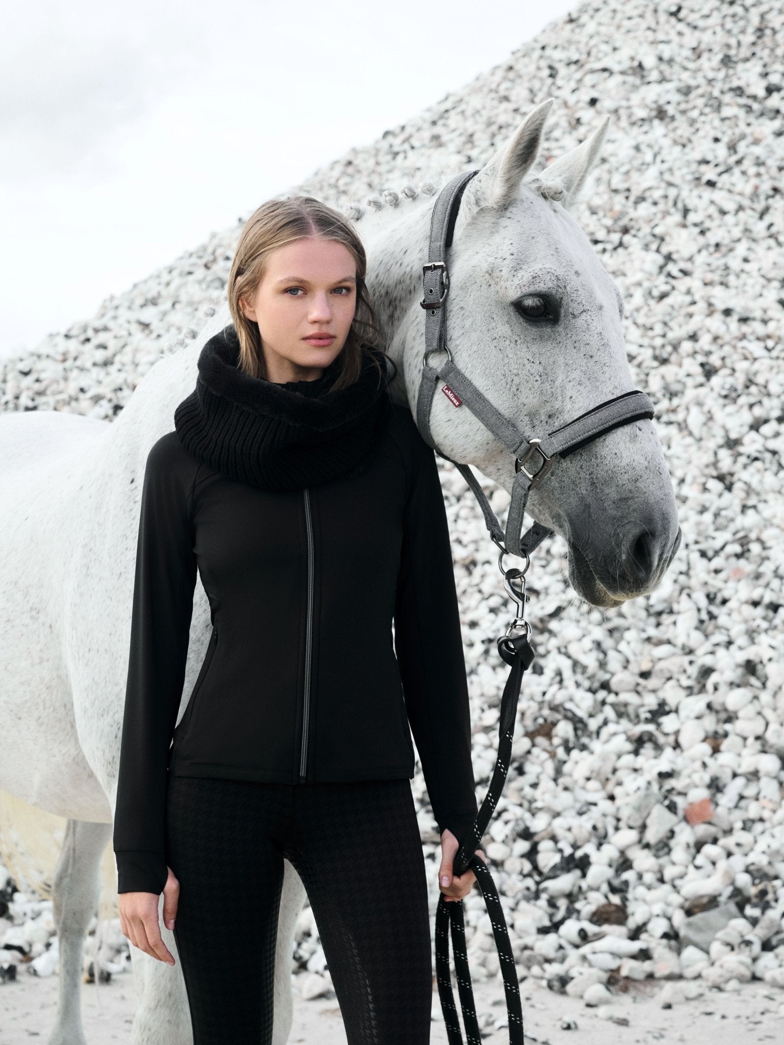 LeMieux Aspen Halster Visgraatmotief Nylon halsters - Maddelin Equestrian LeMieux